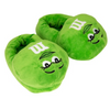 M&M's World Green Characters Plush Slippers One Size for Adults New with Tag