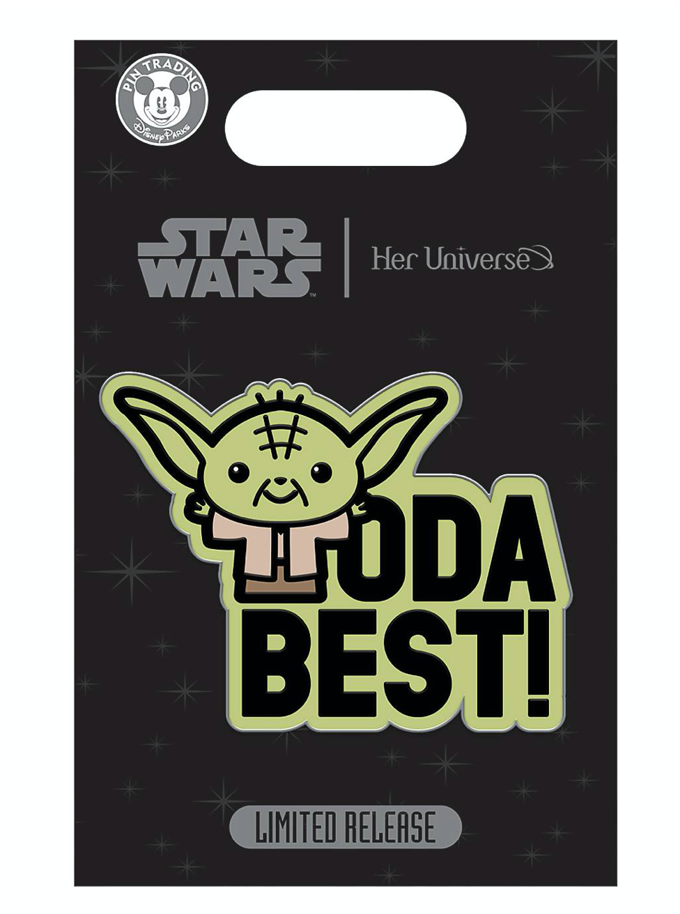 Disney Parks Yoda Best by Her Universe Limited Release Pin New with Card