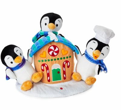 Hallmark Christmas Gingerbread Treat Penguins Musical Plush New with Tag
