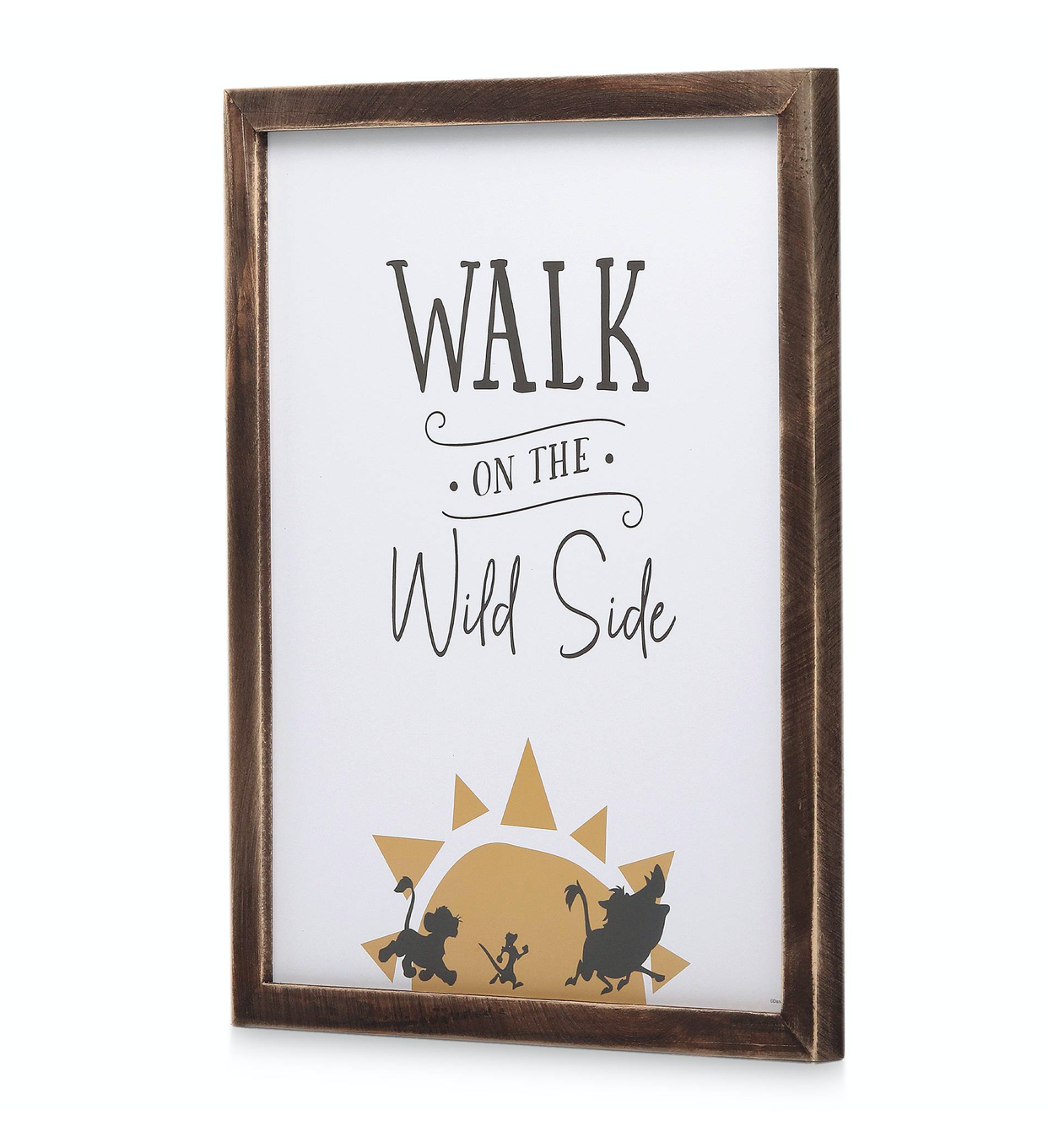 Disney The Lion King Walk on the Wild Side Framed Wood Wall Decor New with Box