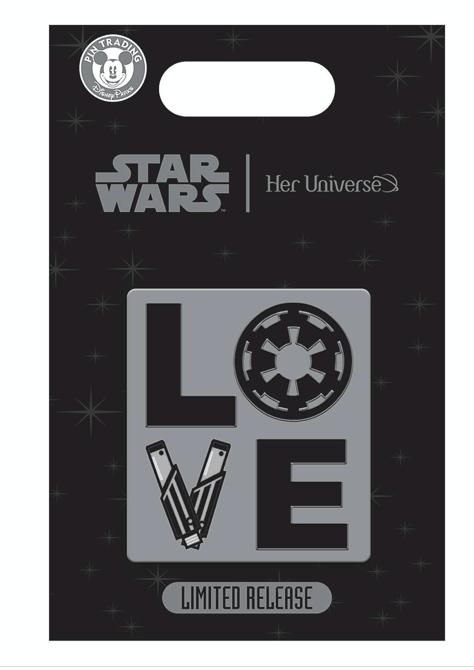Disney Parks Imperial Crest LOVE Her Universe Limited Release Pin New with Card