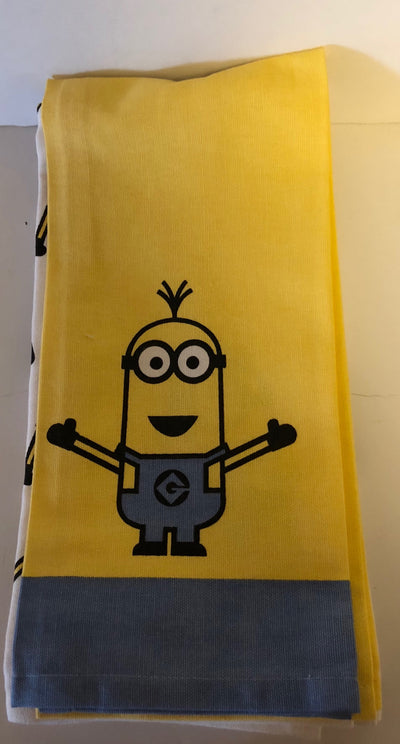 Universal Studios Despicable Me Minions Kitchen Towels Set of 3 New with Tags
