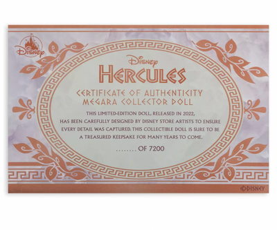 Disney Hercules 25th Anniversary Megara Limited Edition Doll New with Box