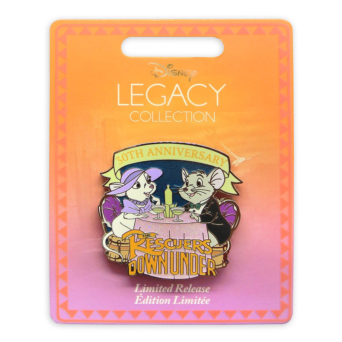 Disney Legacy The Rescuers Down Under Pin 30th Limited Release New with Card