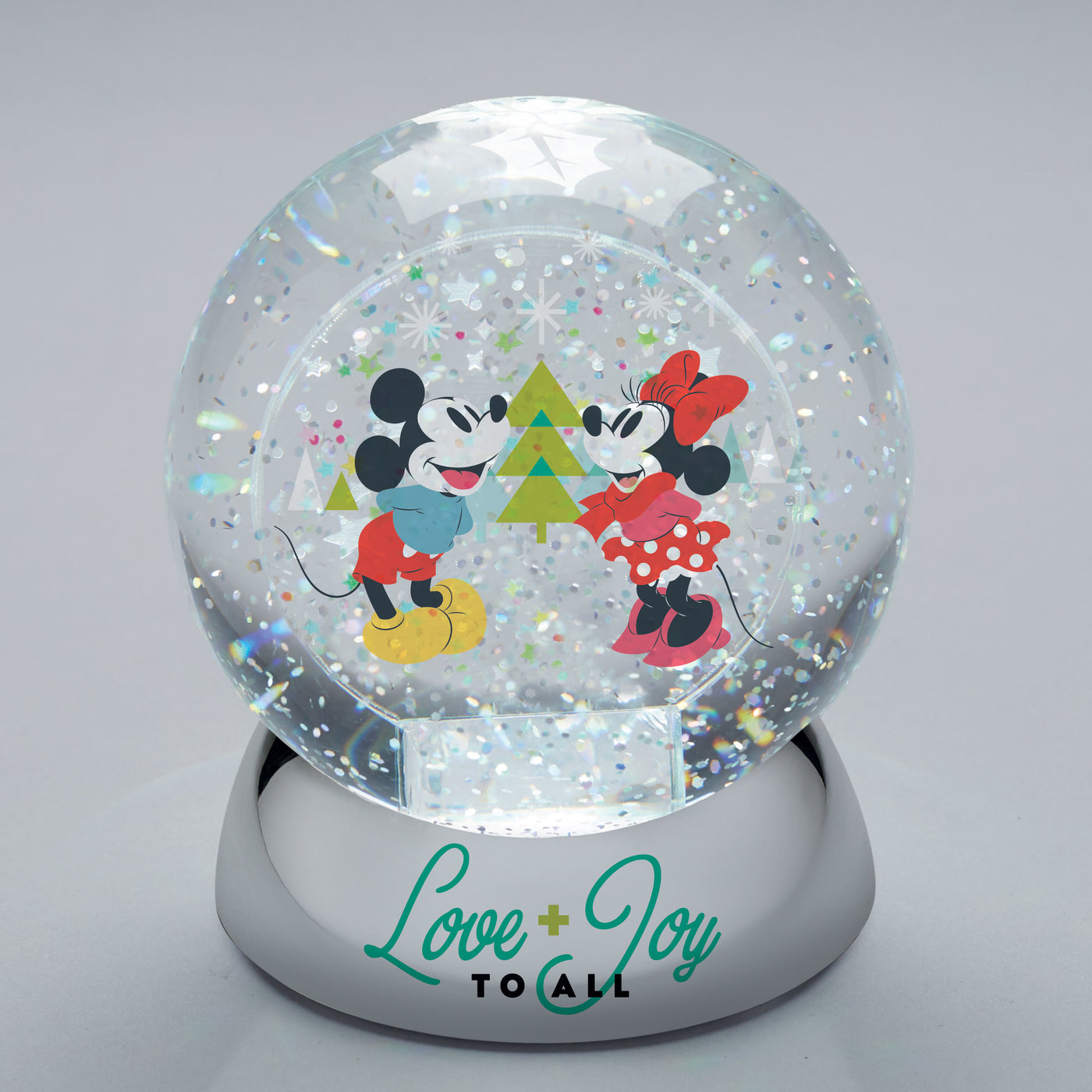 Department 56 Disney Mickey Minnie Love Waterdazzler Water Glass New with Box