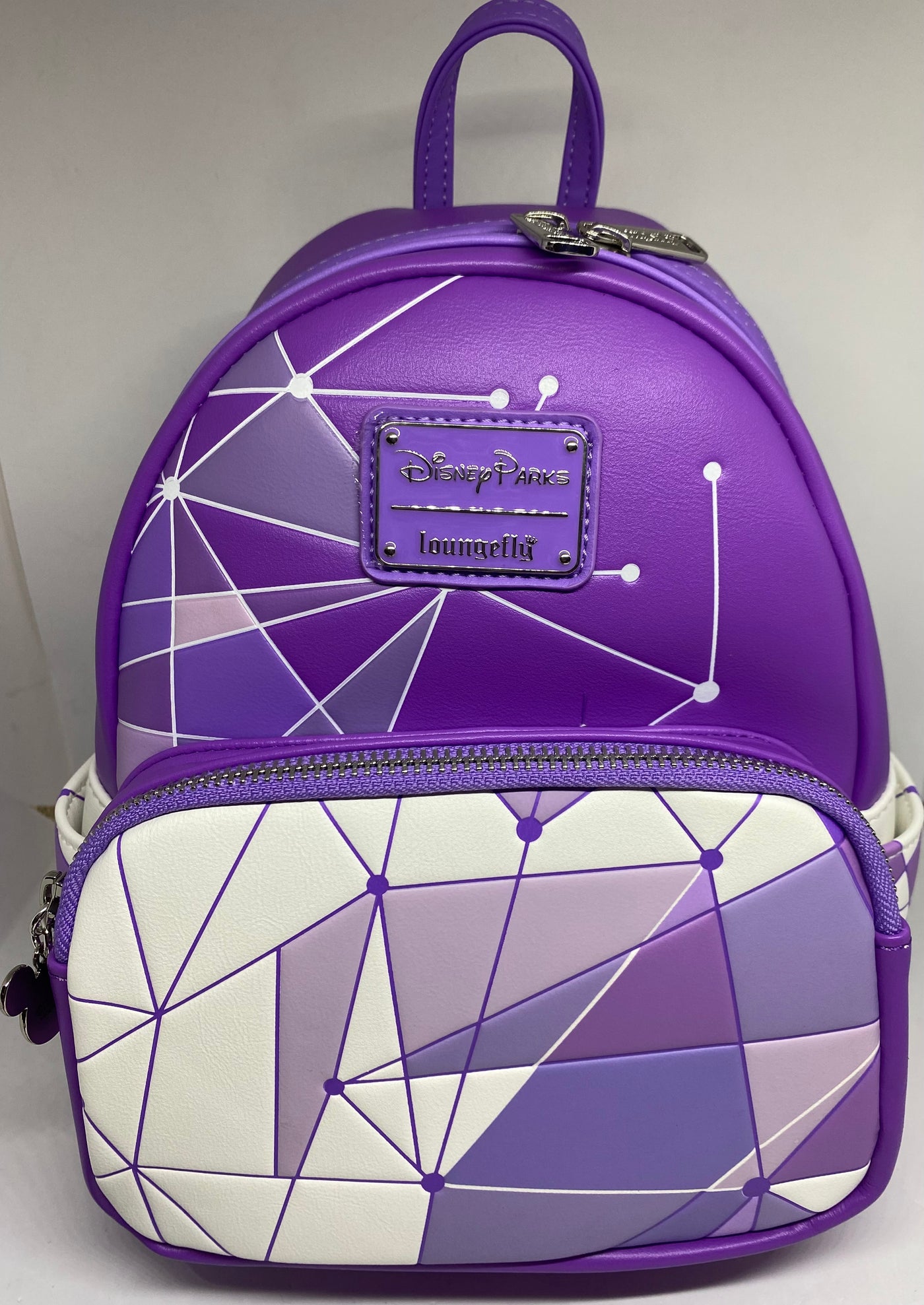 Disney Parks Magic Kingdom Purple Wall Mini Backpack New with Tag