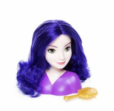 Disney Descendants Mal Mini Styling Head Toy with Brush New with Box