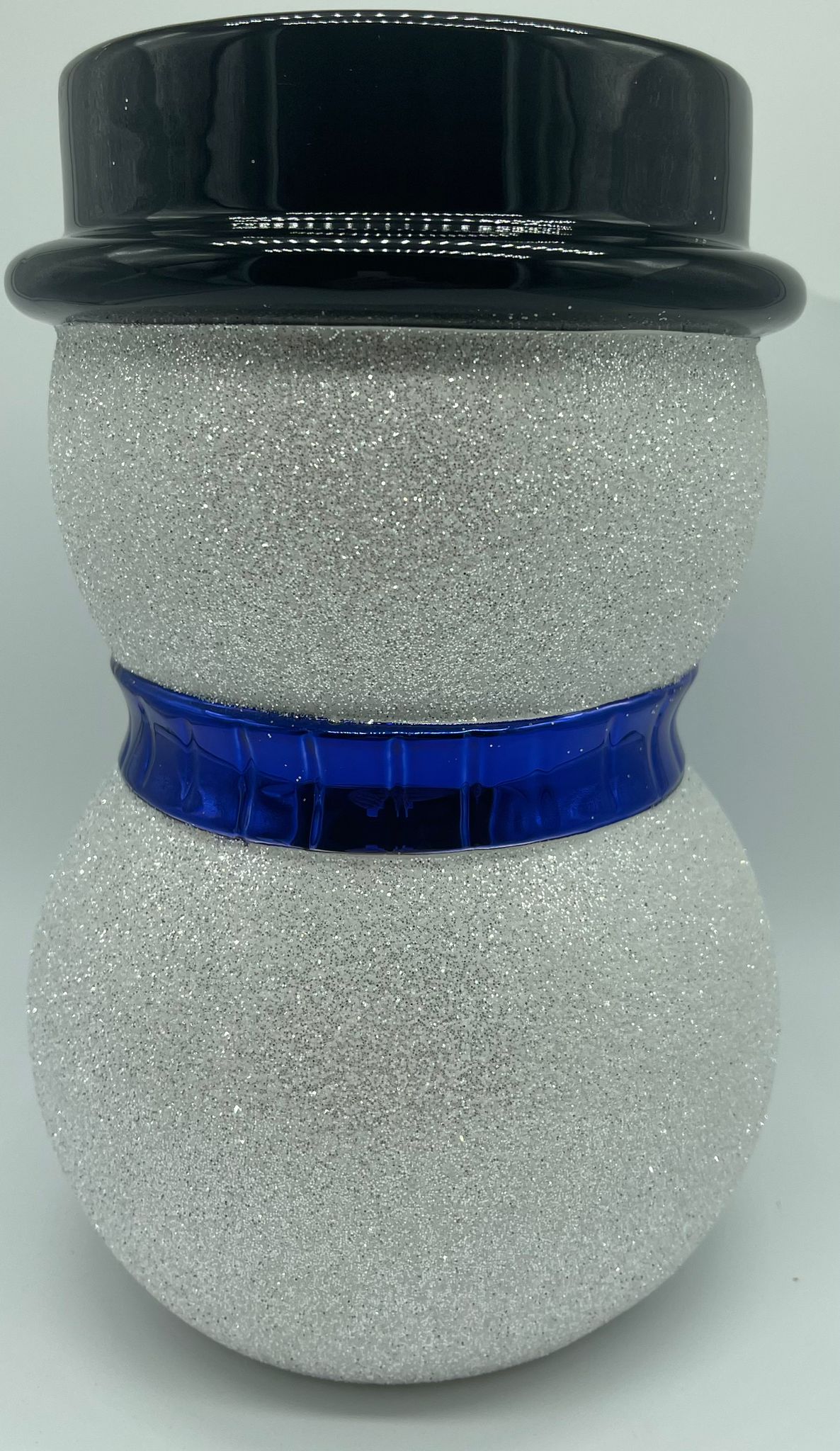 Bath and Body Works 2022 Christmas Glitter Snowman 3-Wick Candle Holder New