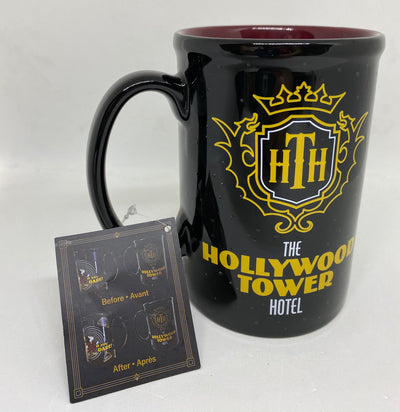 Disney The Hollywood Tower Hotel Mickey Drop In Changes Color Coffee Mug New