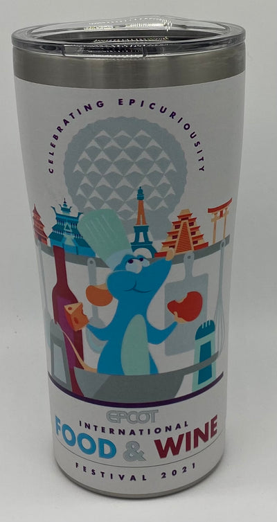 Disney Epcot Food and Wine 2021 Chef Remy Tervis 20oz Tumbler Stainless New