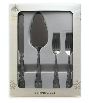 Disney Parks Mickey Icon Happily Ever After Cake Serving Set New with Box