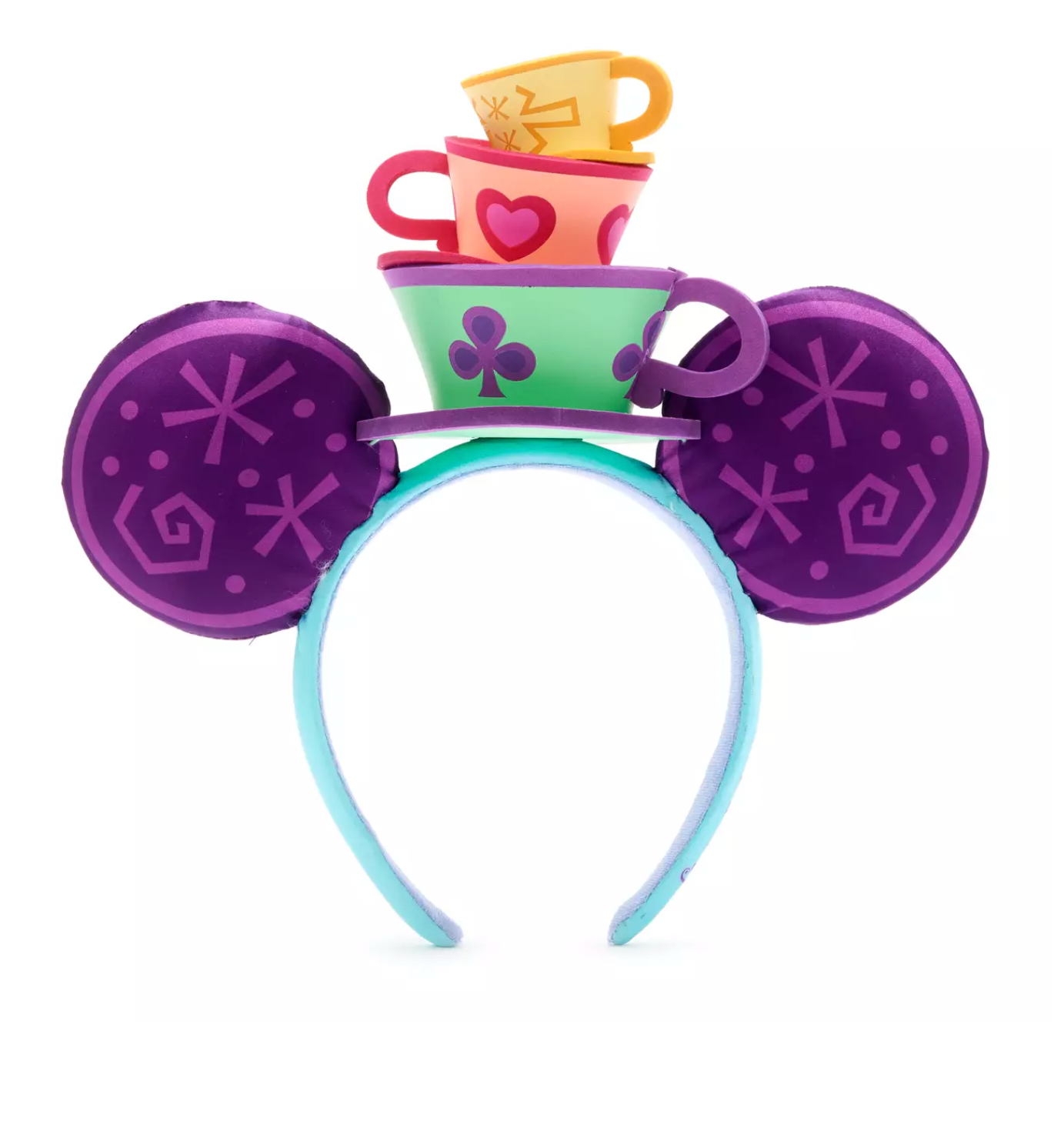 Disney 50th Mickey The Main Attraction Mad Tea Party Ears Headband Adult New