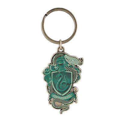 Universal Studios Harry Potter Slytherin Crest Metal Keychain New with Tags