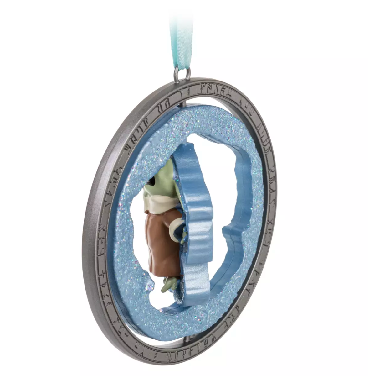 Disney Sketchbook Star Wars The Mandalorian Grogu Spinner Ornament New with Tag