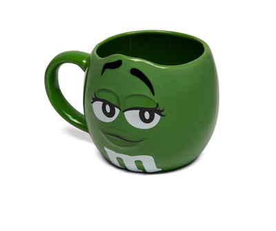 M&M's World Green Character Figural Coffee Mug New