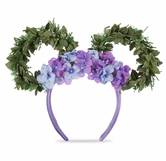 Disney Parks Minnie Floral Headband for Adults Hydrangea New with Tag