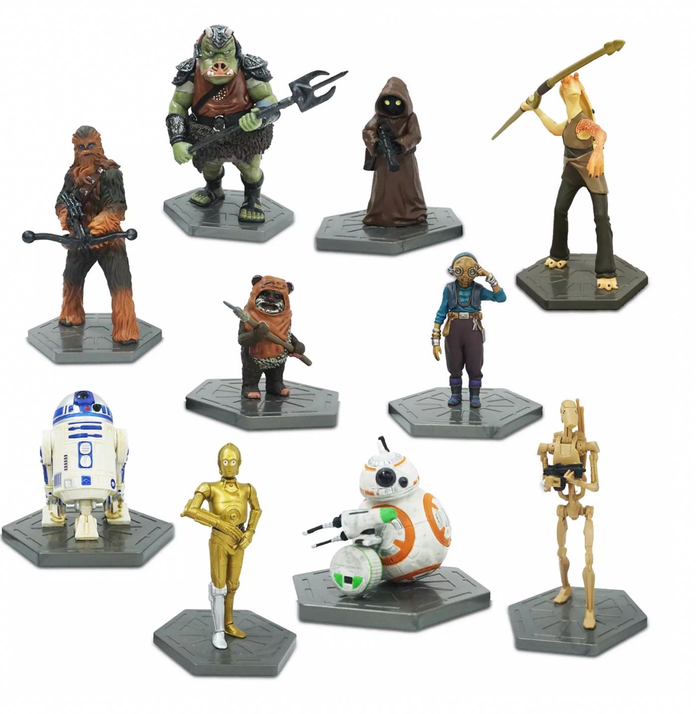 Disney Star Wars Droids and Creatures Deluxe Figure Play Set New with Box