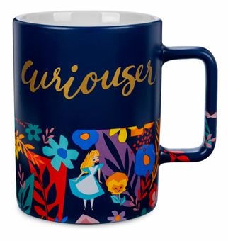 Disney Alice in Wonderland Curiouser Ceramic Coffee Mug New