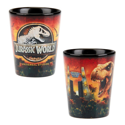 Universal Studios Jurassic World Ceramic Shot Glass New