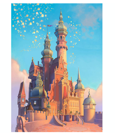 Disney Castle Collection Rapunzel Castle Puzzle Limited New with Box
