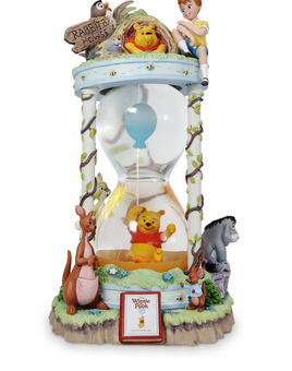 Disney Winnie the Pooh and the Honey Tree 55th Hourglass Snow Globe Limited New