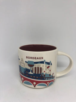 Starbucks You Are Here Collection France Bordeaux Ceramic Coffee Mug New W Box