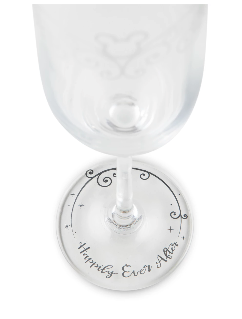 Disney Parks Mickey Icon Wedding Toasting Glasses Happily Ever After New w Box