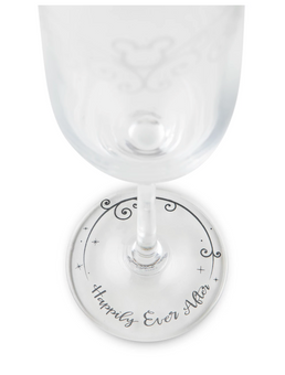 Disney Parks Mickey Icon Wedding Toasting Glasses Happily Ever After New w Box