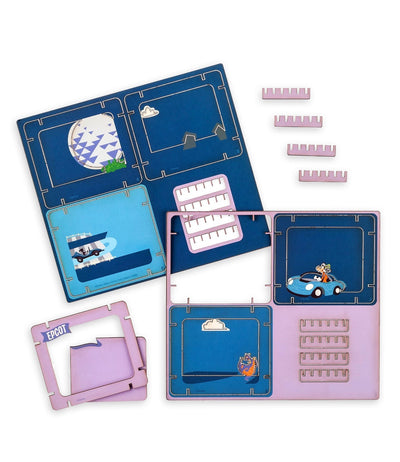 Disney Parks Epcot Goofy and Figment Paper 3D Diorama Set New Sealed