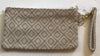 Disney Parks Shanghai Minnie & Mickey Woven Wristlet Bag New with Tags