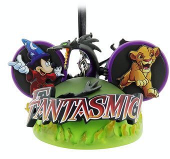 Disney Parks Fantasmic Ear Hat Christmas Ornament New with Tag