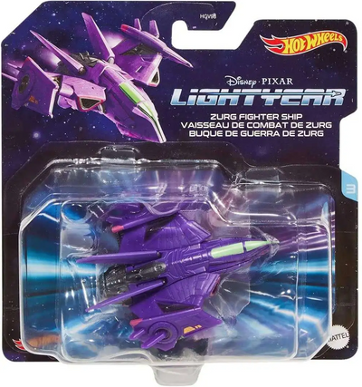 Disney Pixar Buzz Lightyear Hot Wheels Zurg Fighter Ship New With Box