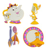 Disney Parks Beauty & the Beast Magnets Set of 4 New