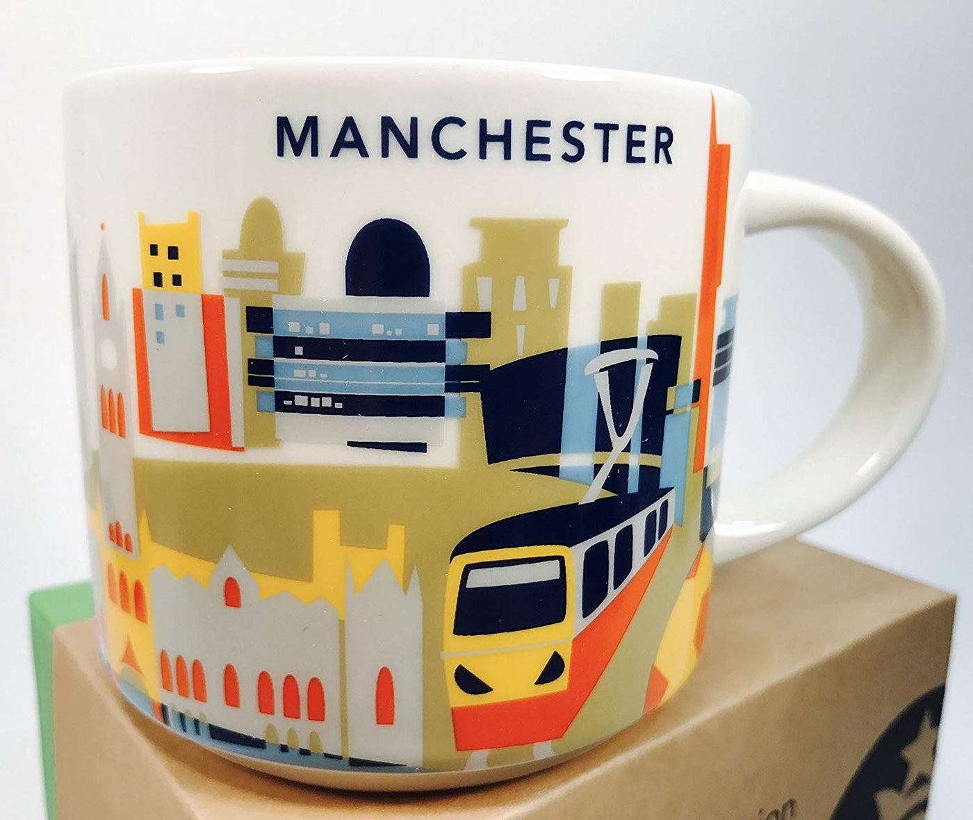 Starbucks You Are Here Manchester Ceramic Coffee Mug New with Box