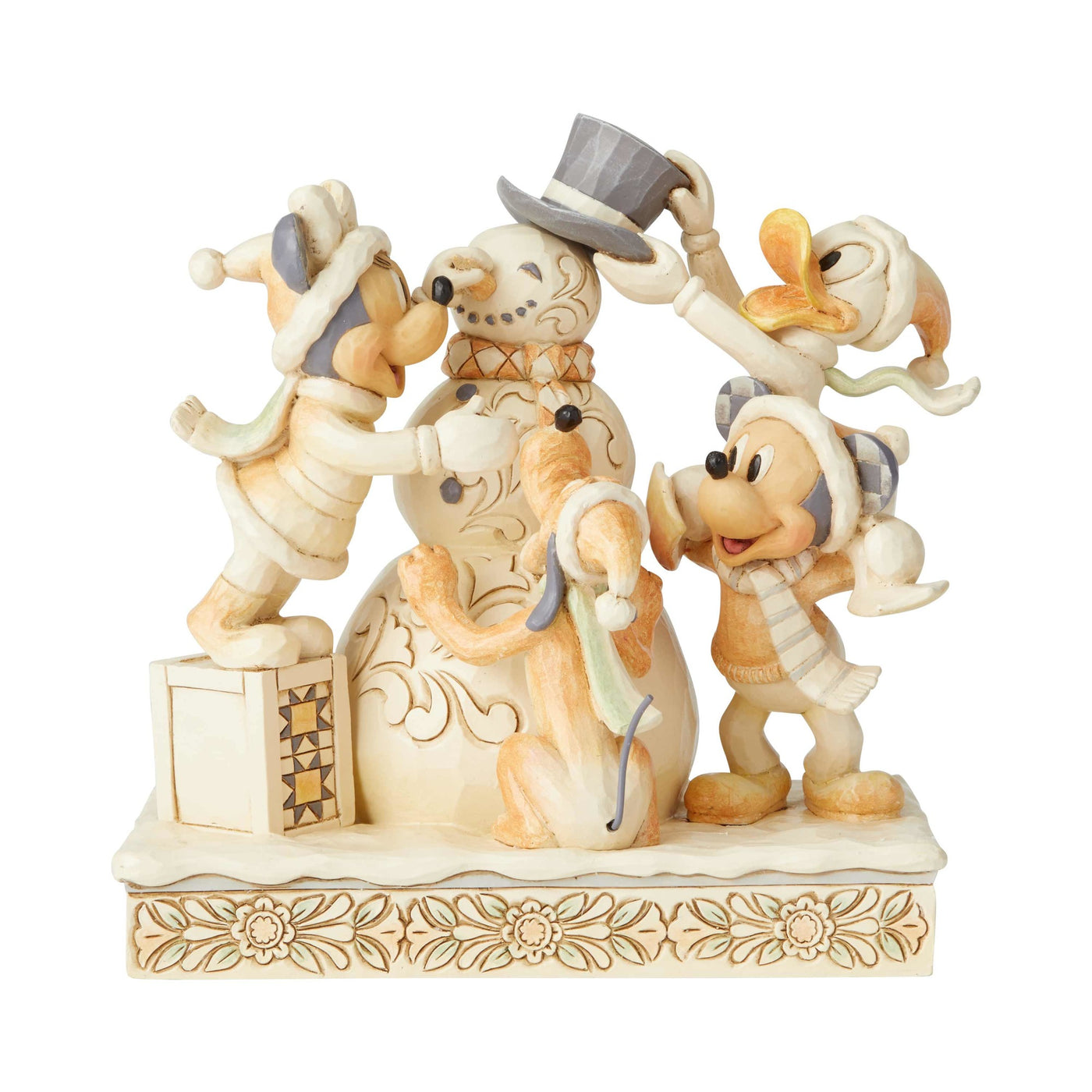 Jim Shore Disney Traditions Mickey Fab Four White Woodland Figurine New with Box
