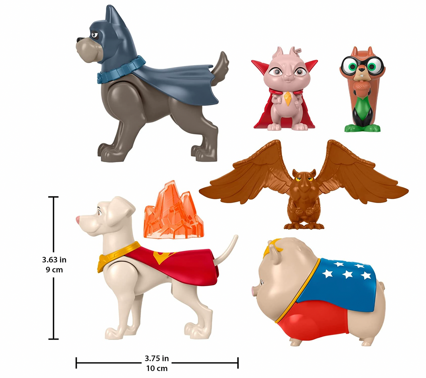 Fisher-Price DC League of Super-Pets Wonder Woman & PB set of 2 Poseable Figures