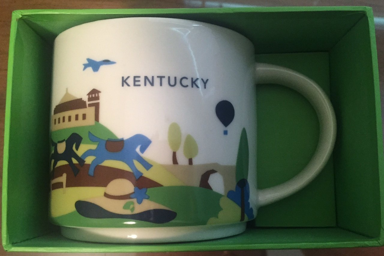 Starbucks You Are Here Kentucky Ceramic Coffee Mug New with Box