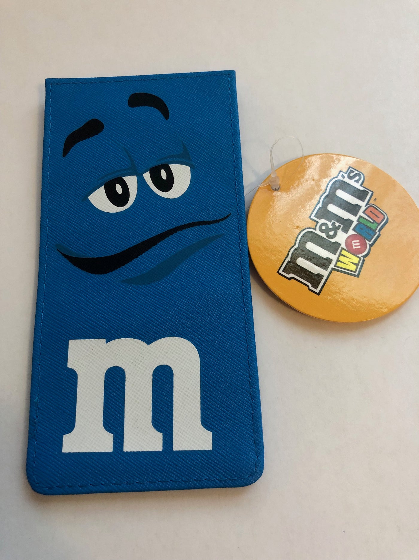 M&M's World Blue Character Large Card Holder New with Tags