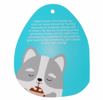 Original Squishmallows 7.5" Casmir Husky Dog Hot Cocoa Plush New with Tag