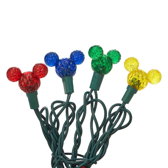 Disney Parks Mickey Mouse Holiday Lights Set Multicolored New with Box