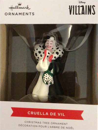 Hallmark 2021 Disney Villains Cruella De Vil Christmas Ornament New With Box