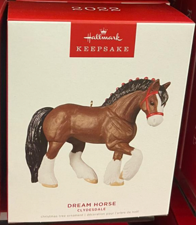 Hallmark 2022 Clydesdale Dream Horse Christmas Ornament New With Box