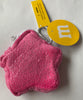 M&M's World Pink Logo Star Plush Coin Purse Keychain New with Tags