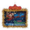 Disney Parks Good Tiding Holiday Mickey Minnie Santa Sleigh Ornament New w Tag