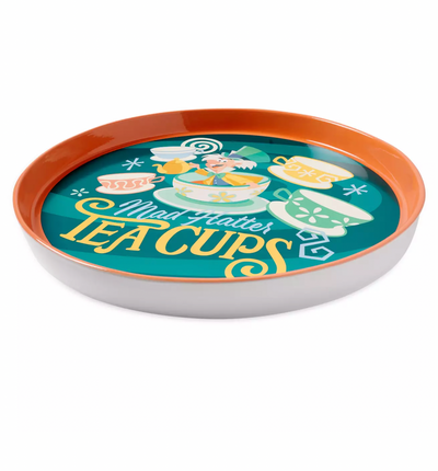 Disney Mad Hatter Alice in Wonderland Mad Tea Party Tray New