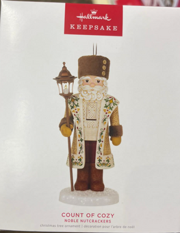 Hallmark 2022 Noble Nutcrackers Count of Cozy Christmas Ornament New With Box