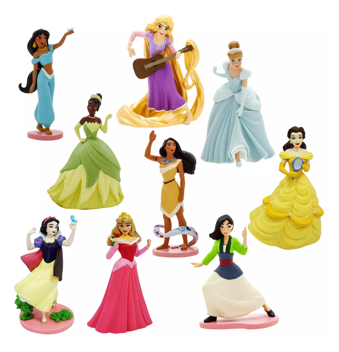 Disney Princess Deluxe Figure Playset 9pcs New with Box