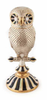 MacKenzie-Childs 15inc Golden Hour Owl Courtly Stripe Accent Figurine New Box