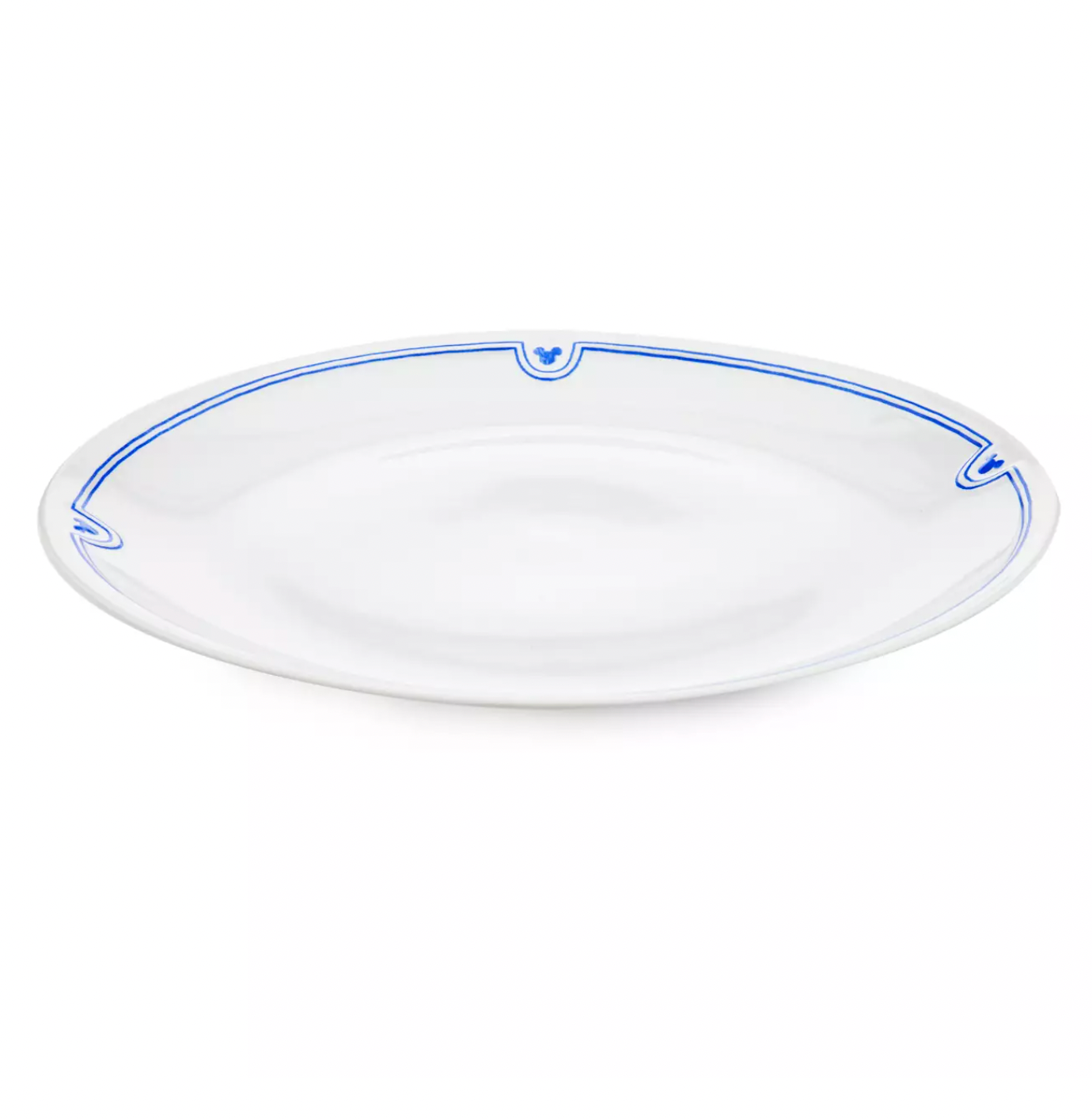 Disney Parks Homestead Blue Mickey Icons Dinner Plate New