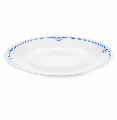 Disney Parks Homestead Blue Mickey Icons Dinner Plate New